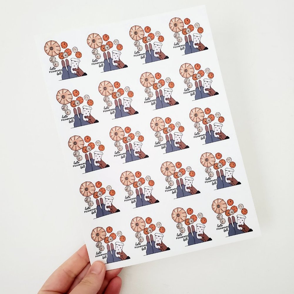 LB032.1 Hello Poshmark Fall Stickers [Price Firm] - Picture 3 of 8